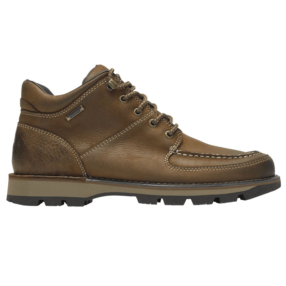 Rockport Men's Umbwe Ii Waterproof Chukka Boots - Brown - USA (8413EOJMG)